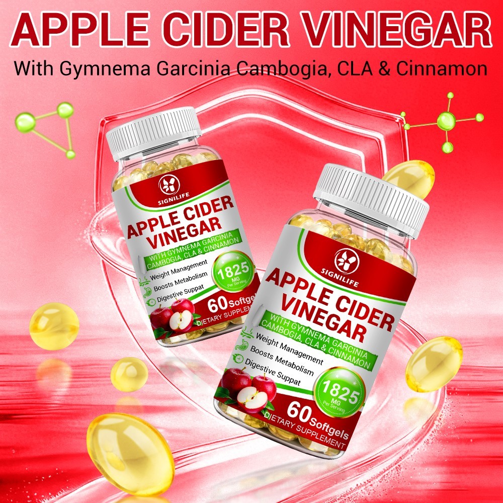 Apple Cider Vinegar Capsules Extra Strength Weight Fat Loss organic Diet Vinagre