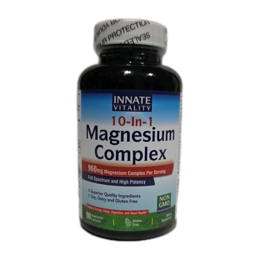 10-in-1 Magnesium Complex 960mg, 420mg Elemental Mag per Serving,Exp 4/28