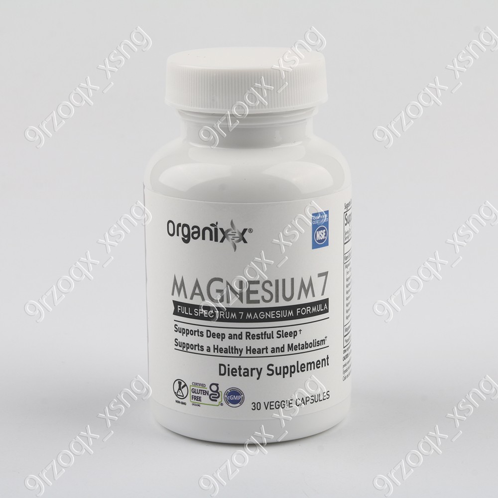 Organixx Magnesium 7 supplemental, Natural Magnesium Capsules for Sleep Support