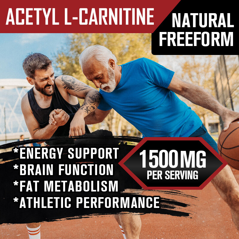 Acetyl L-Carnitine 1500mg, 240 Capsules, Brain Health, Energy Support Fat Burner