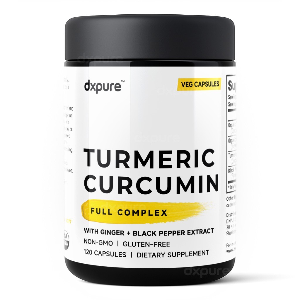 Turmeric Curcumin Ginger Complex w/ Black Pepper – 120 Capsules