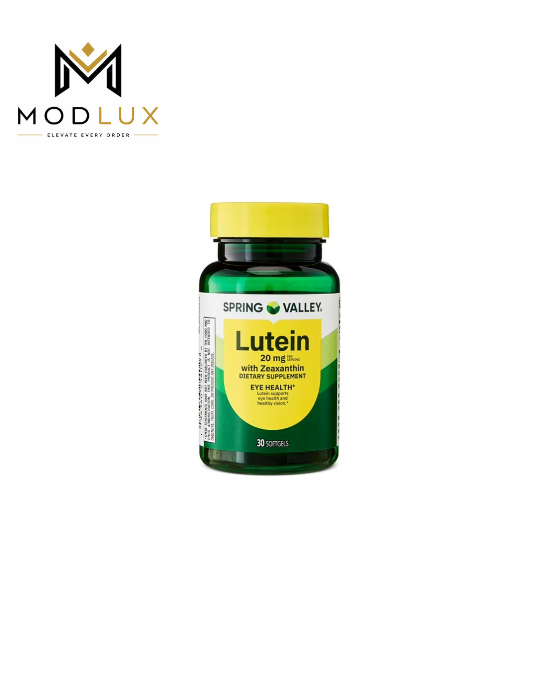 Spring Valley Lutein and Zeaxanthin Eye Health Softgels, 20mg, 30 Count