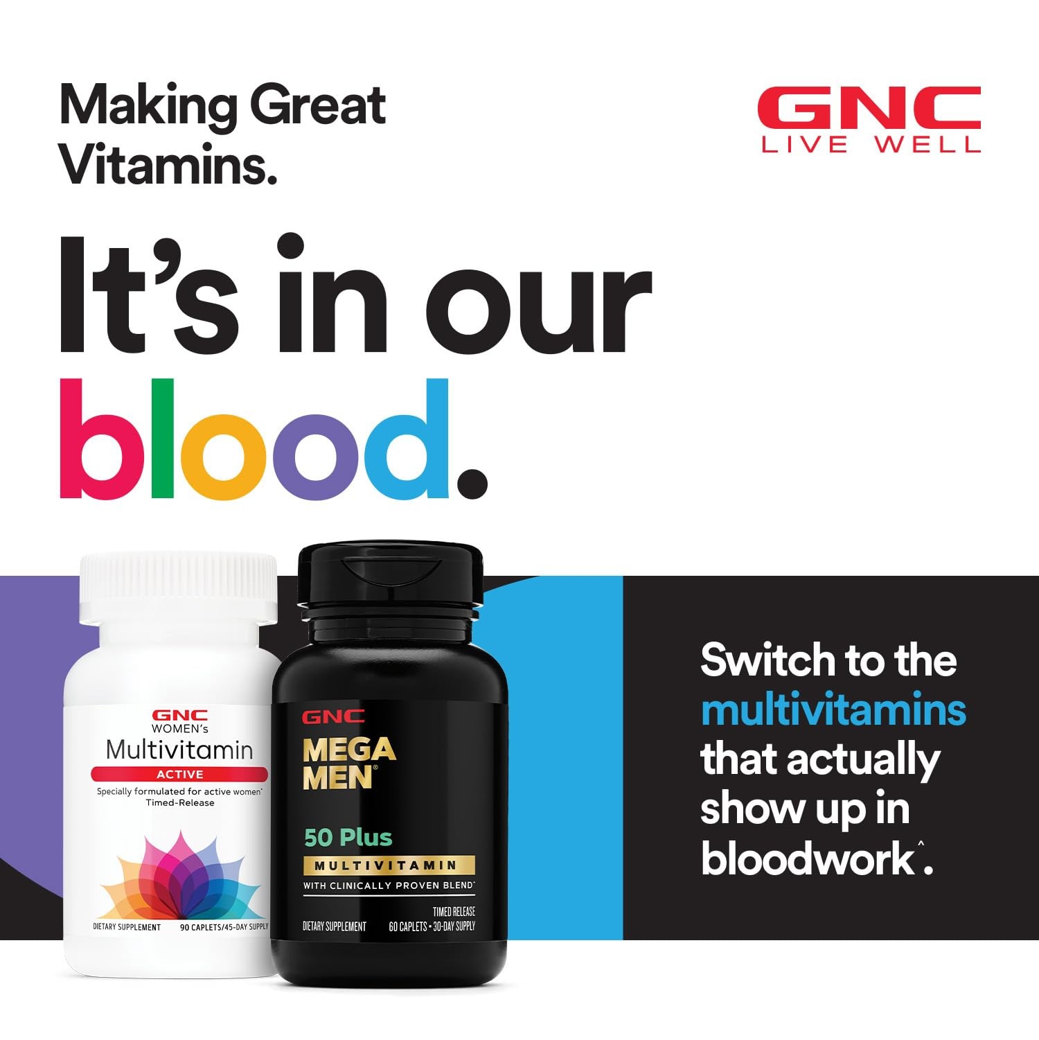 GNC Mega Men 50 Plus Multivitamin for | 120 Count (Pack of 1)