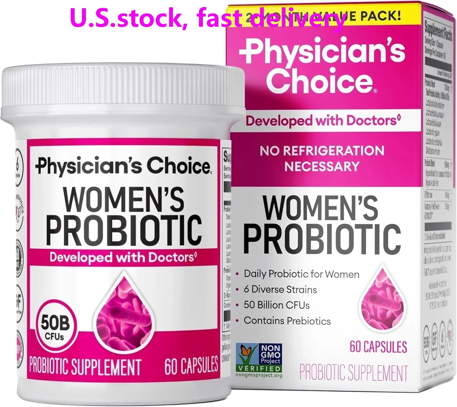 Physician’s Choice Women’s Probiotic – 50 Billion CFU – Organic Prebiotic