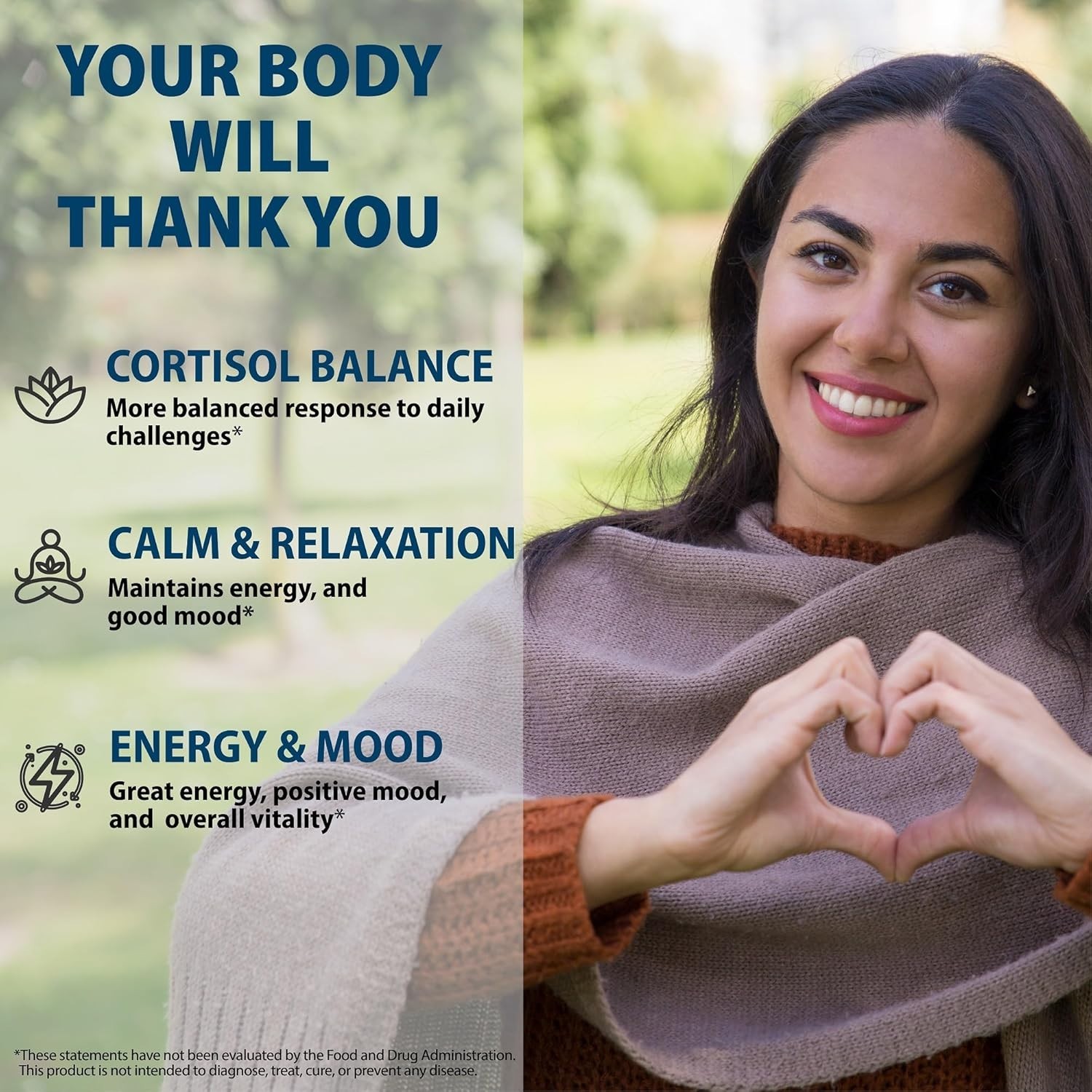 Comprehensive 16-in-1 Cortisol Support Formula for Sleep & Relaxation, 60 Caps