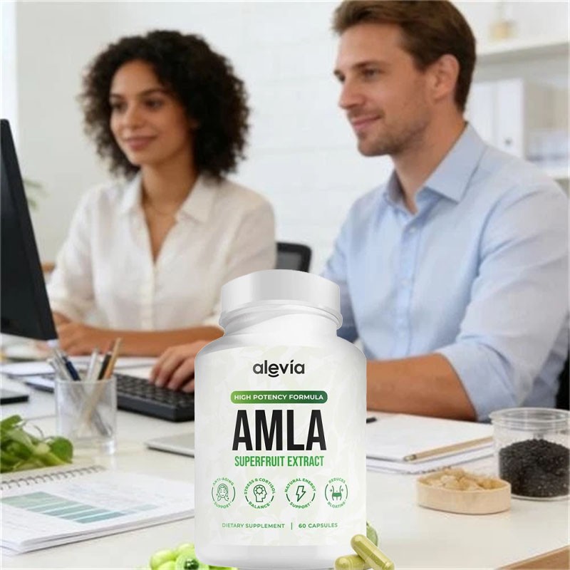 3x Alevia Organic Amla Capsules 1000mg Indian Gooseberry Antioxidant Supplement
