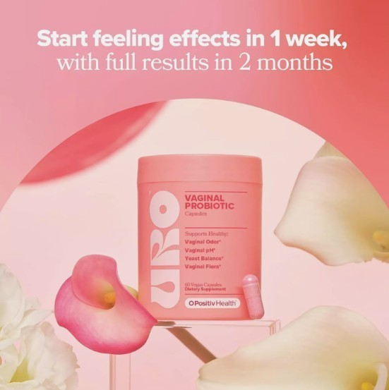 3/2PACK URO O Positiv Vaginal Probiotics for Women pH Balance W/ Prebiotics