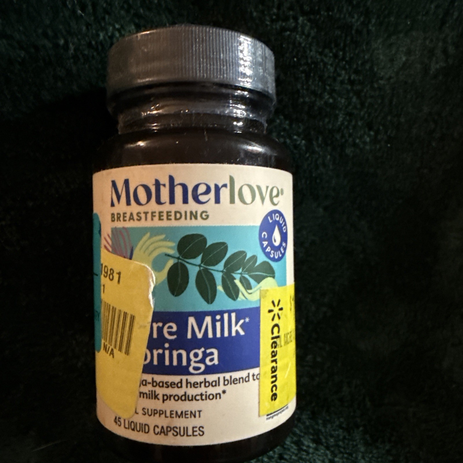 MotherLove More Milk Moringa Lactation 45 caps Breastfeeding. Exp. 07/27