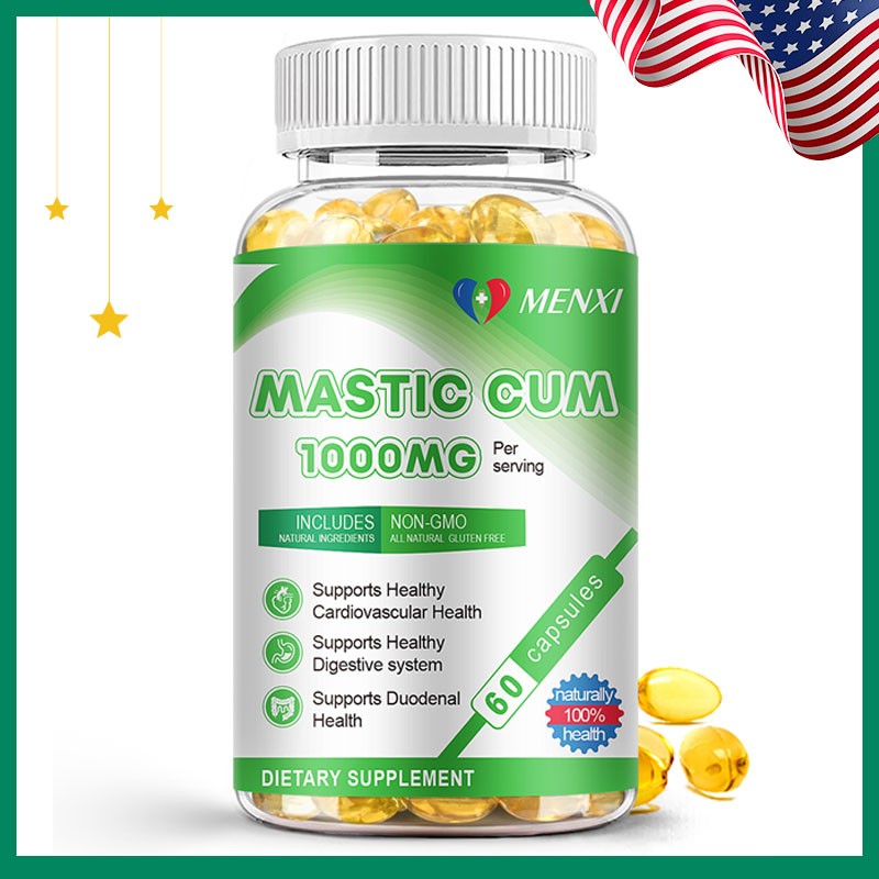 Natural Mastic Gum Supplement 1000mg, Supports Digestive & Cardiovascular Health