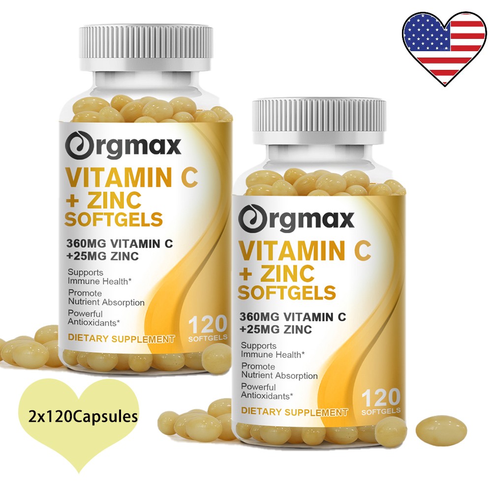 Vitamin C + Zinc Complex Promote Absorption Immune Support 240ct