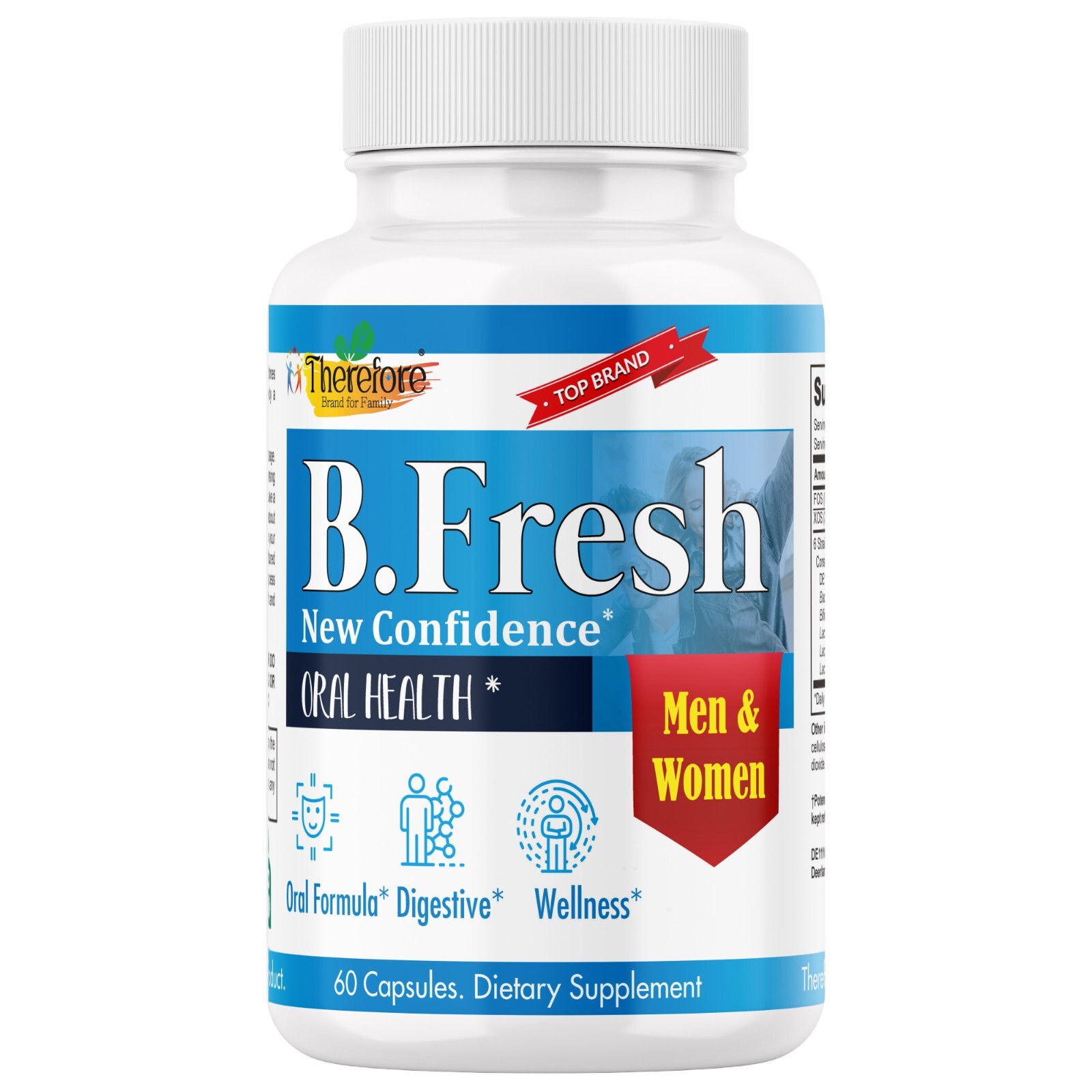 Oral Care Probiotics, Fresh Breath Support, Bad Breath Supplement Gut Friendly60
