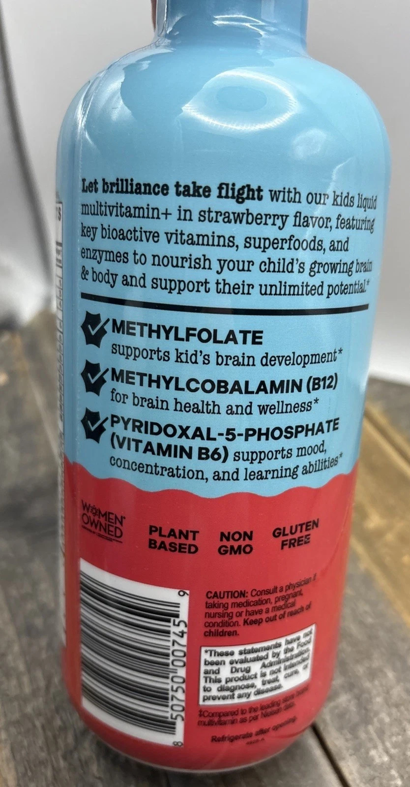 Mama Bird Kids Multi+ Liquid Multivitamin 16 fl oz Strawberry Methylated *NIB￼