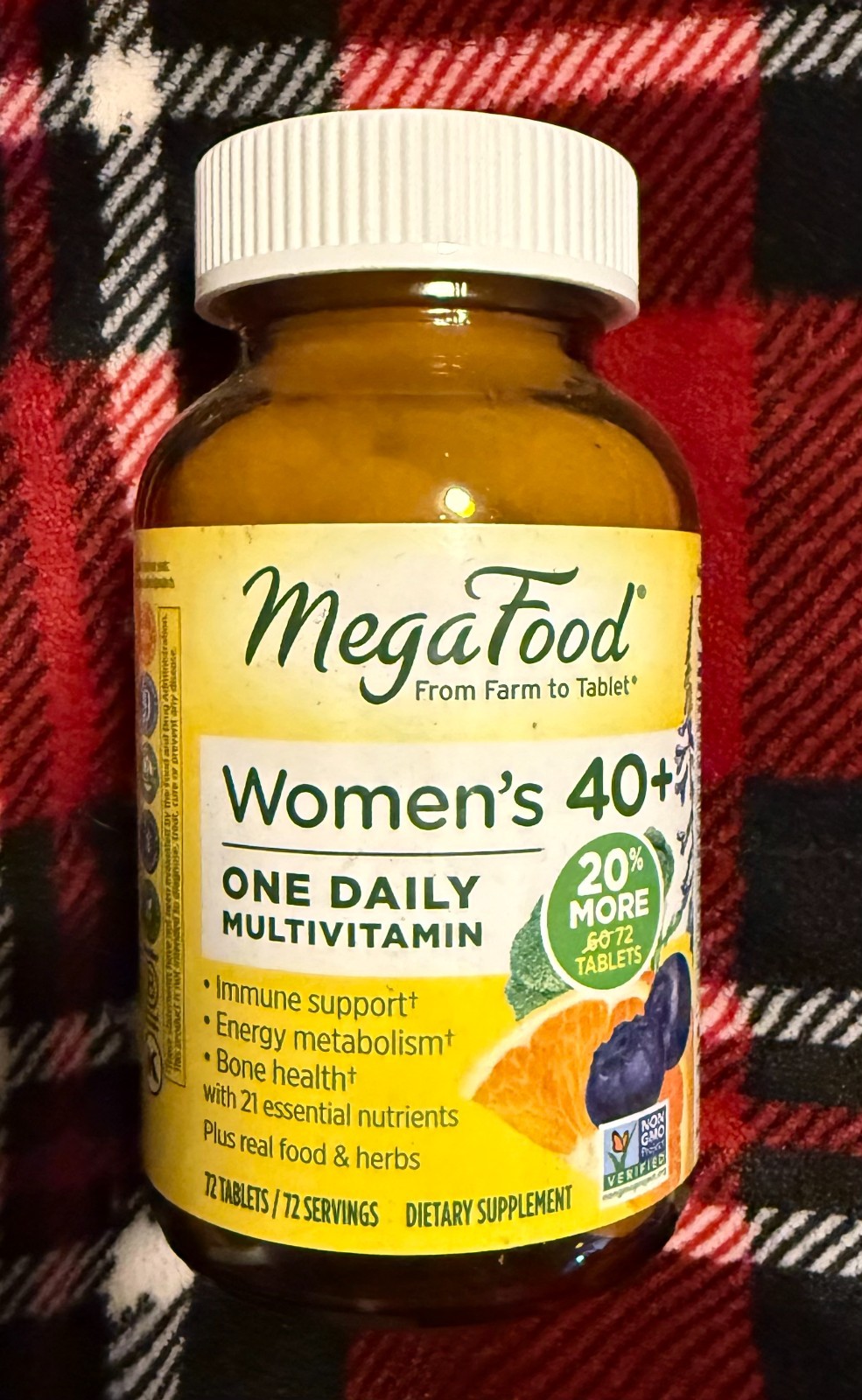 MEGA FOOD WOMEN 40+ 0NE DAILY 72 TABLETS EXP 03/2026+ NEW & SEALED