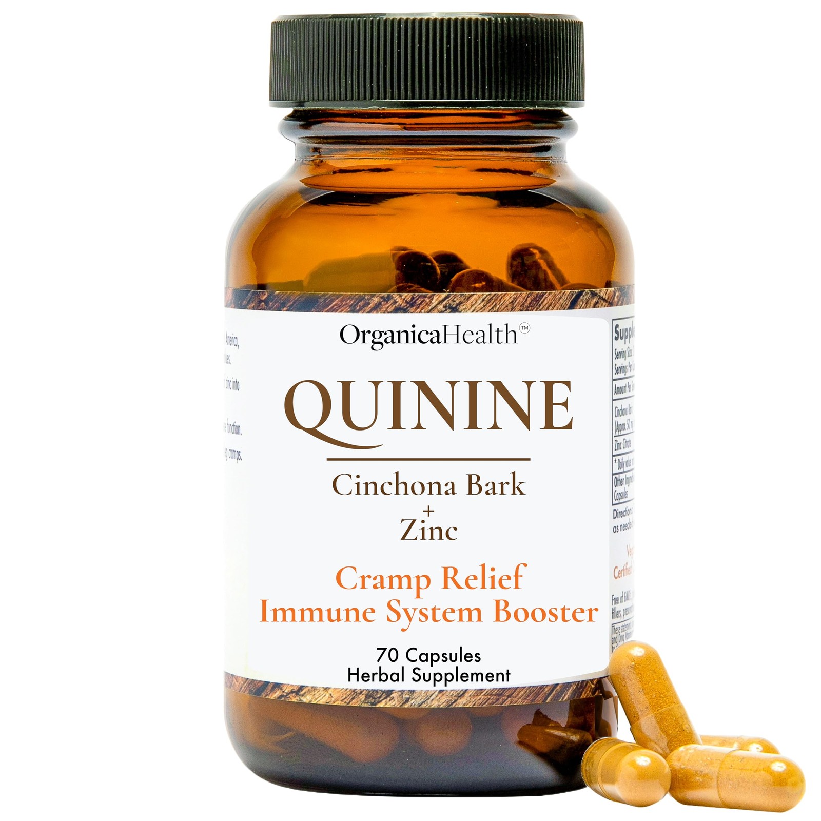 Quinine for Leg Cramps Defense, Restless Legs Relief – Organic Quinine with Z…