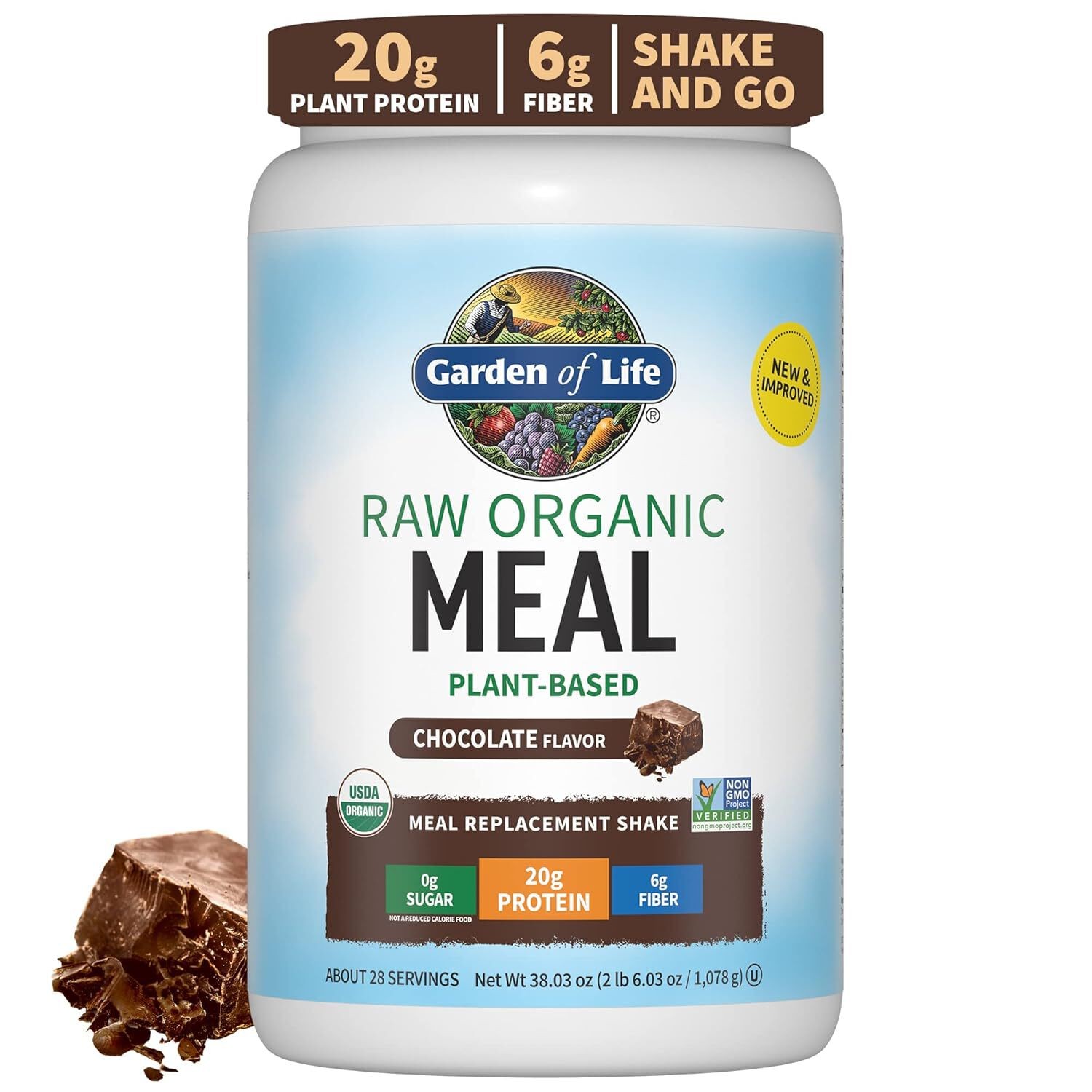 Garden Of Life Raw Organic Meal Chocolate 28 servings