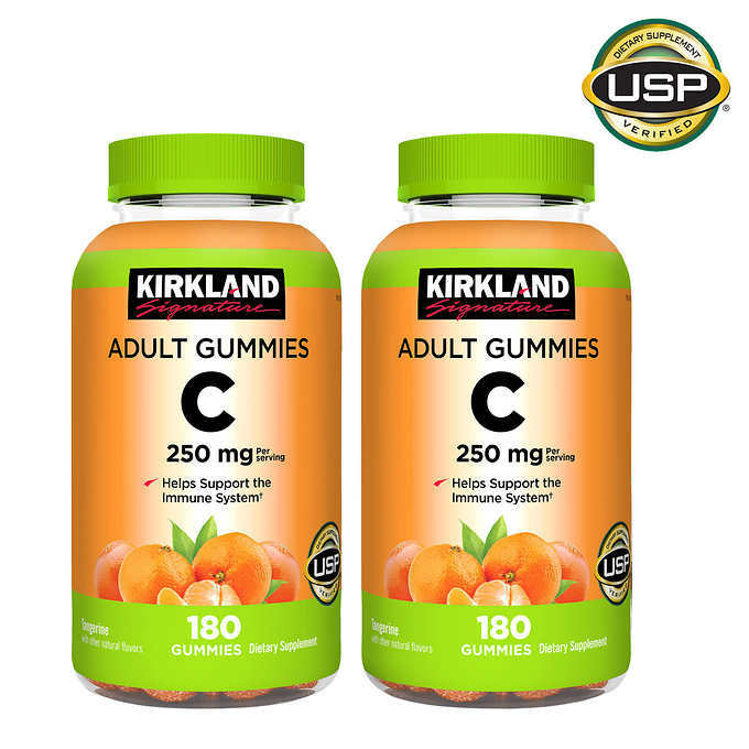 Kirkland Signature Vitamin C 250 mg., 360 Adult Gummies – Fresh – Free Shipping!