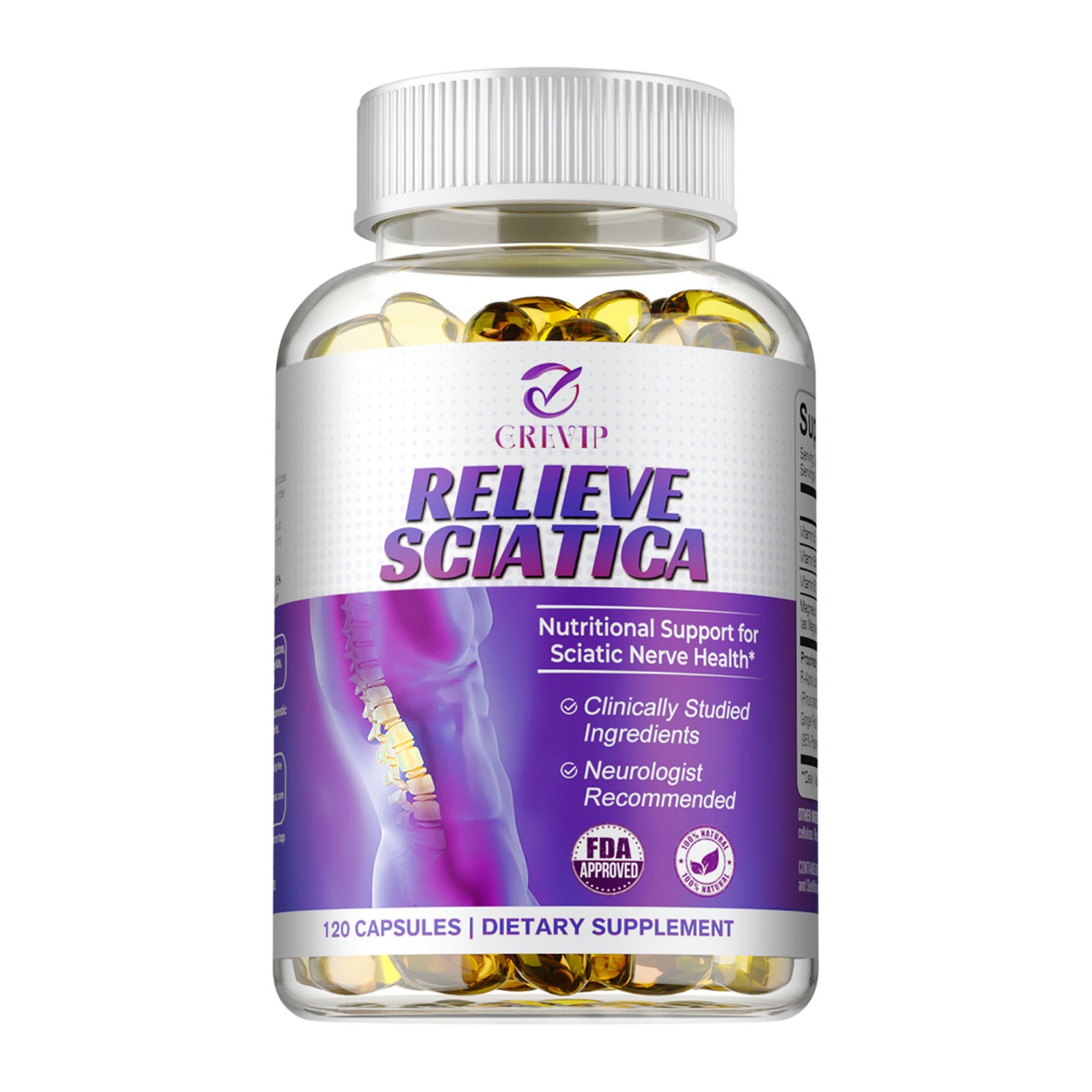 Relieve Sciatica – R-ALA – Nerve Soothing Formula, Relieve Joint and Muscle Pain