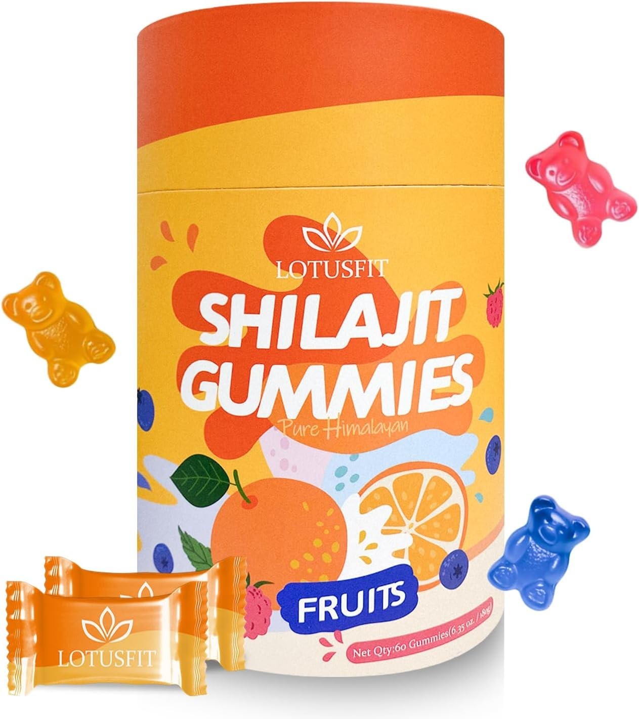 Shilajit Gummies Pure Himalayan Shilajit with Ashwagandha & 85+ Trace Minerals