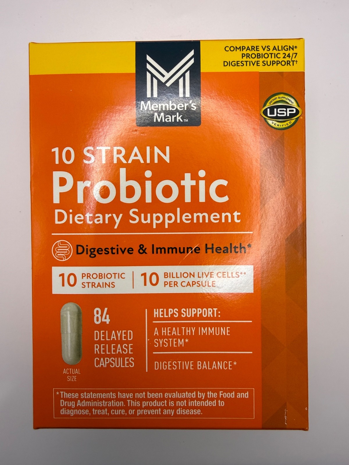 Probiotic 10 Strain 10 Billion CFU 84 Caps Digestive Support