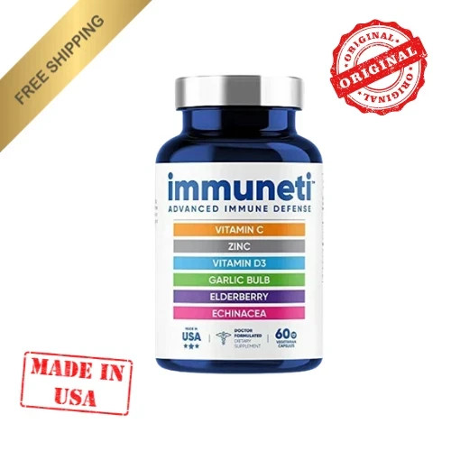 Immuneti Nutrition 6-in-1 Immune Defense – C – Zinc – D3 – Elderberry