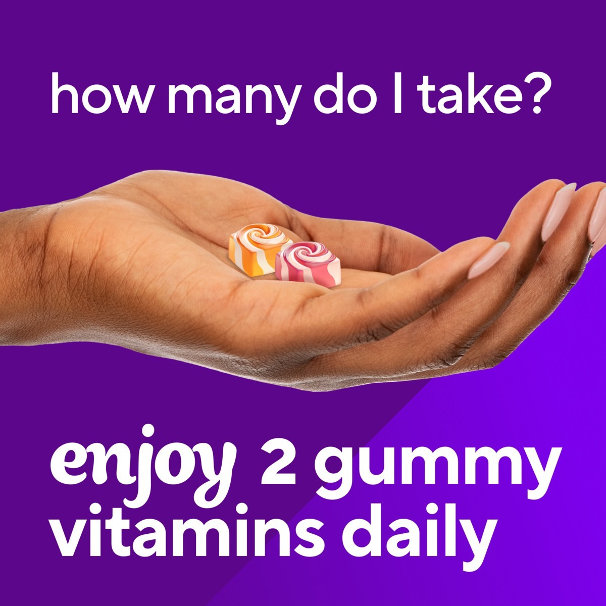 Vitafusion Calcium Gummy Dietary Supplement – Fruit & Cream – 100ct