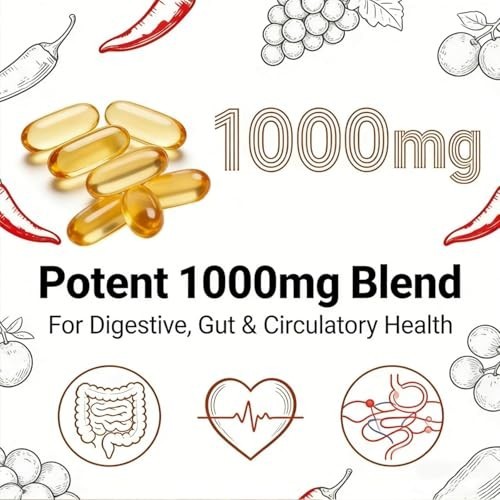 Capsaicin Softgels,auri Cayenne Pepper softgels， with Vitamin E, D3+K2,