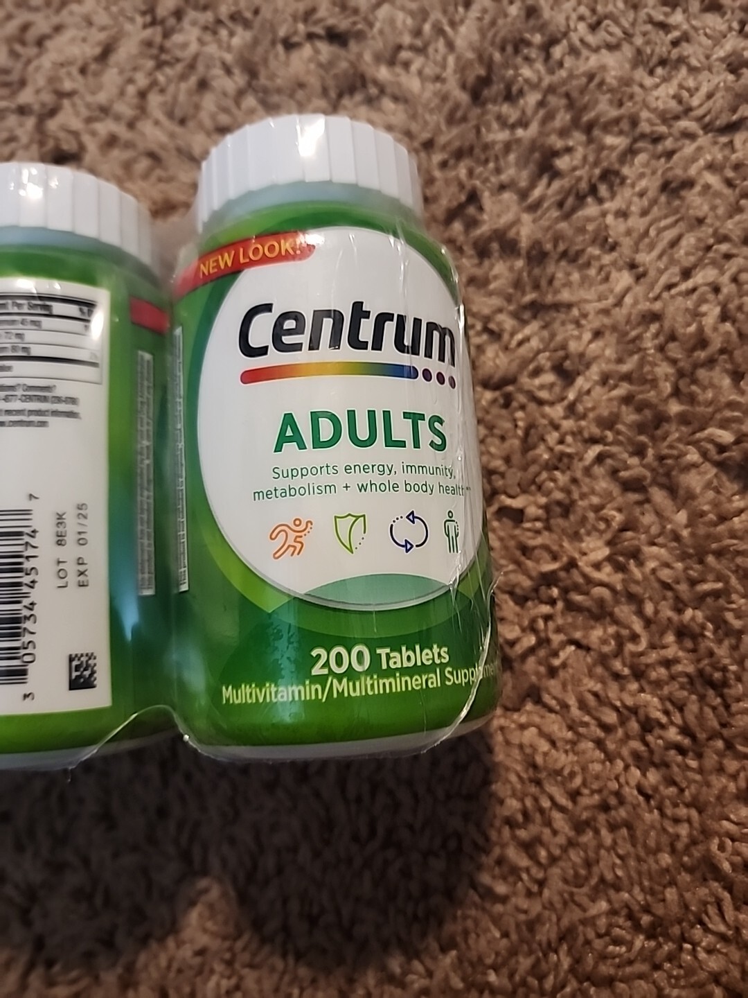 Lot Of 3 Centrum Adults -Multivitamin & Multimineral Supplement – 01/2025