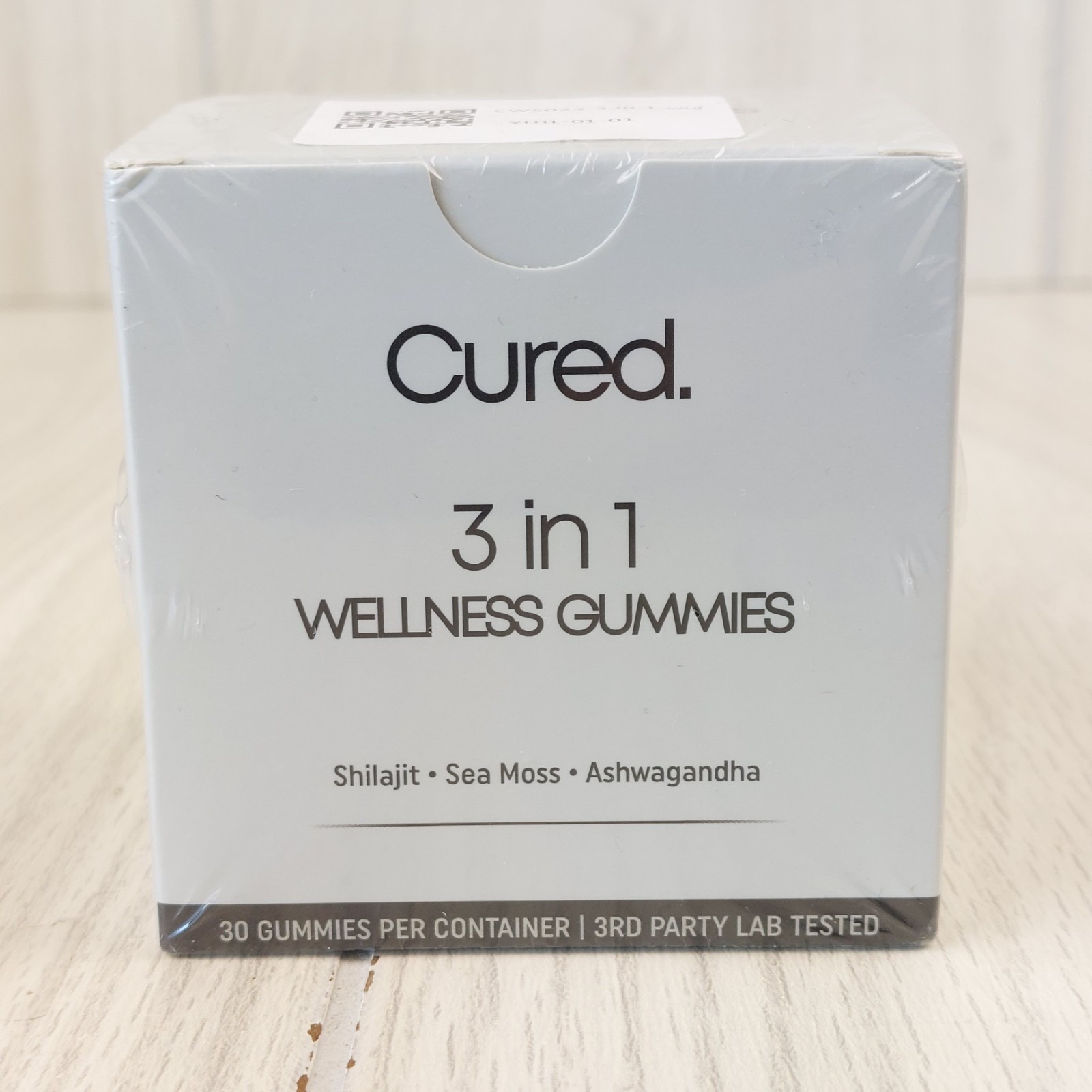 Cured 3 in 1 Wellness Gummies Unisex 30ct Gray Shilajit Sea Moss Ashwagandha
