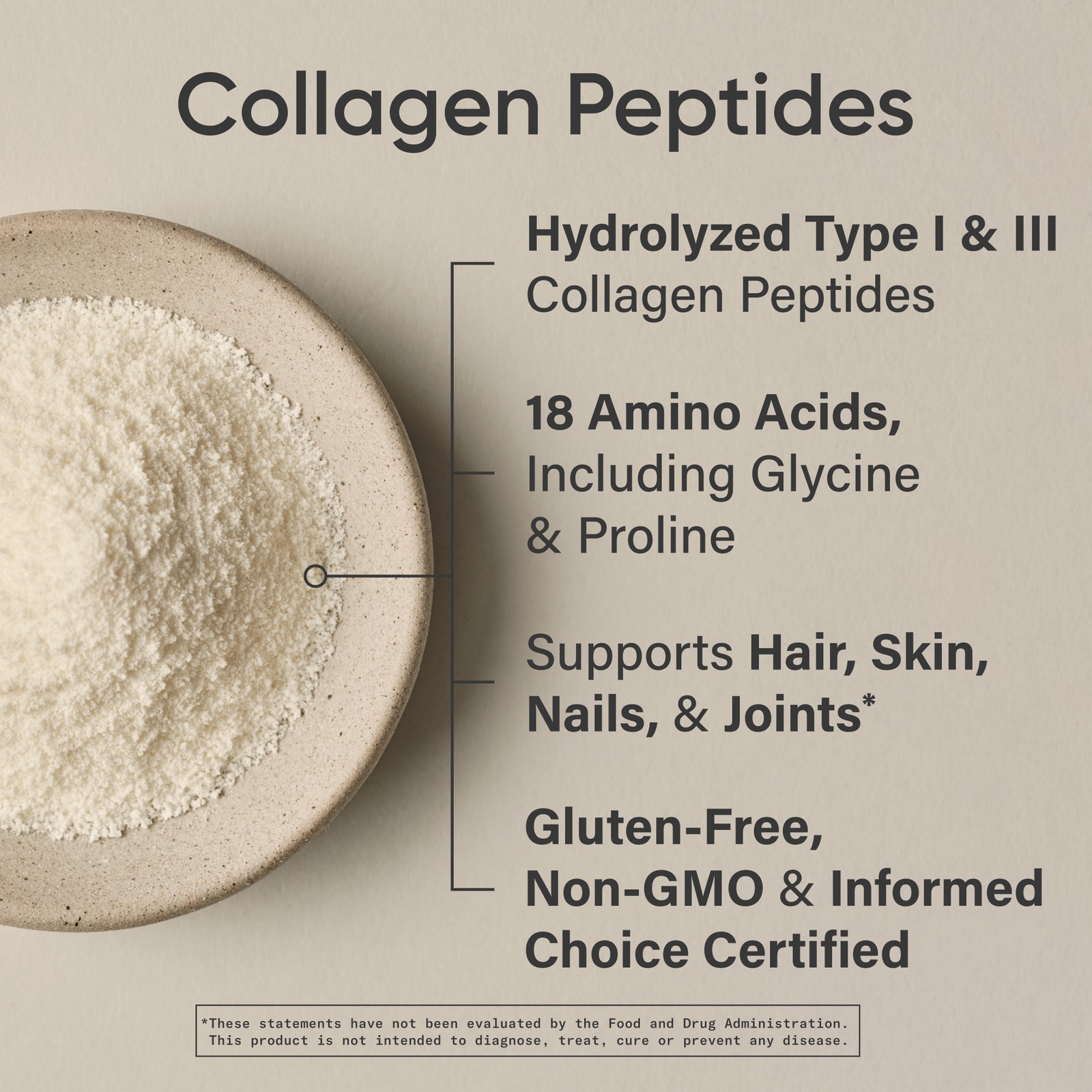 Collagen Peptides Vanilla Bean Hydrolyzed for Healthy Skin & Joints 16.89oz