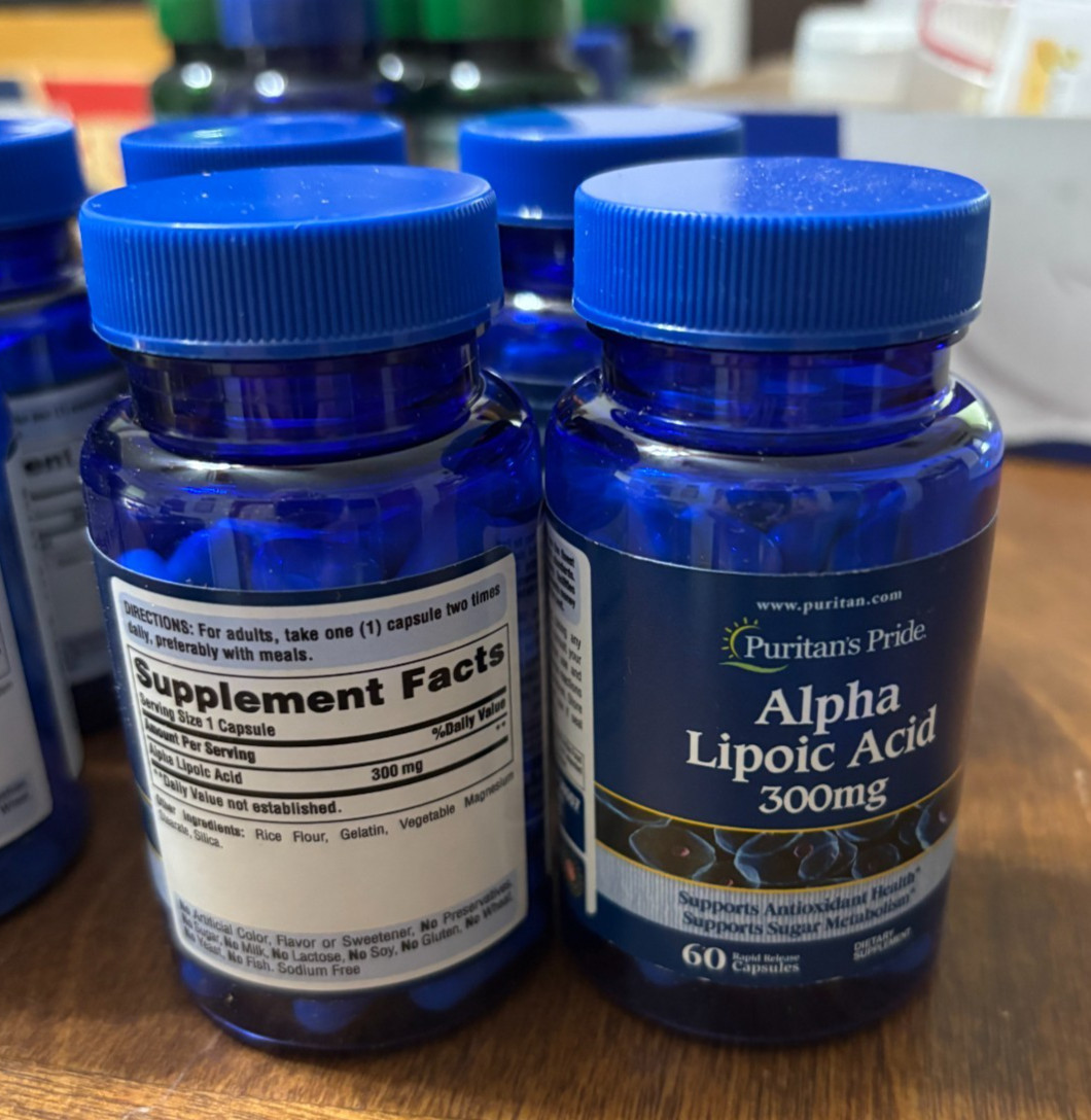 Puritan’s Pride Alpha Lipoic Acid 300 mg 60 capsules bottle EXP 02/29