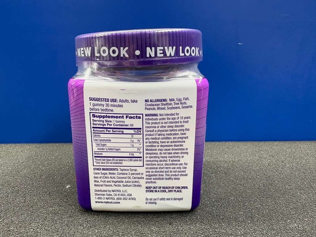 5x (5pck)Natrol Sleep Support Melatonin 5mg Gummies – 60ct Strawberry EXP 07/26