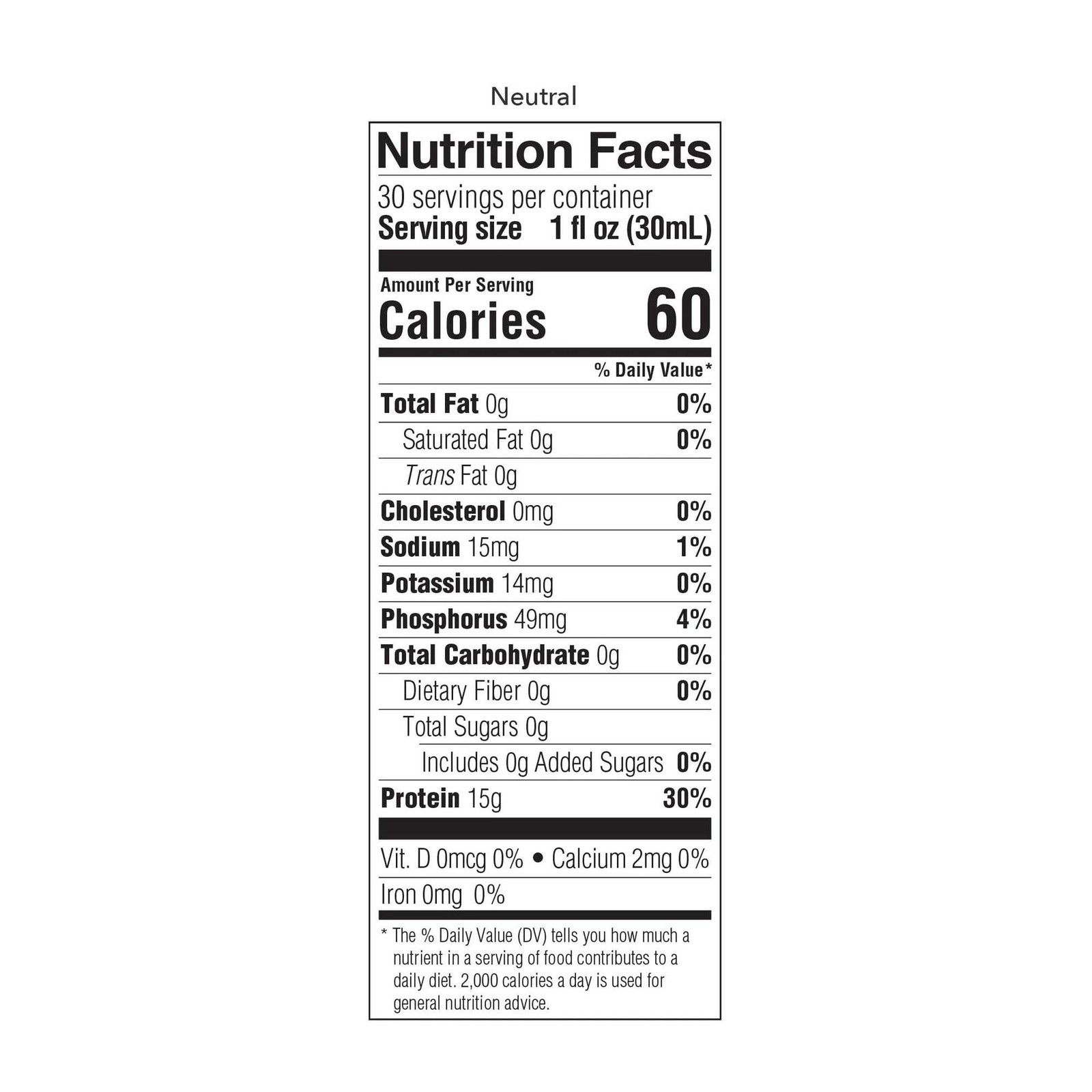 ProSource NoCarb Protein Supplement, Unflavored 32 oz. Bottle Concentrate,