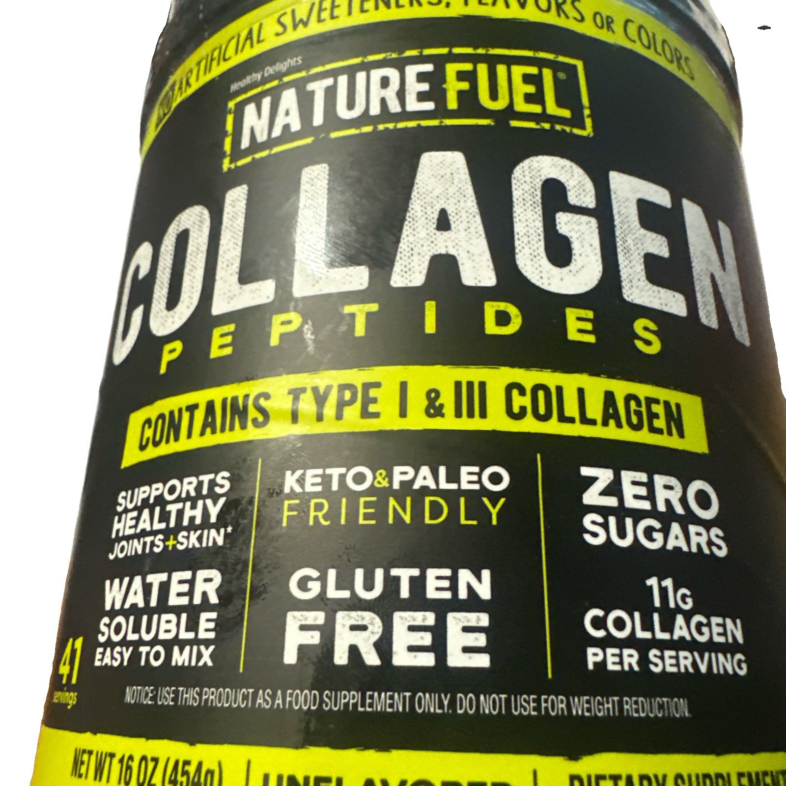 Healthy Delights NATURE FUEL Collagen Peptides Unflavored 41 Servings 01/2027