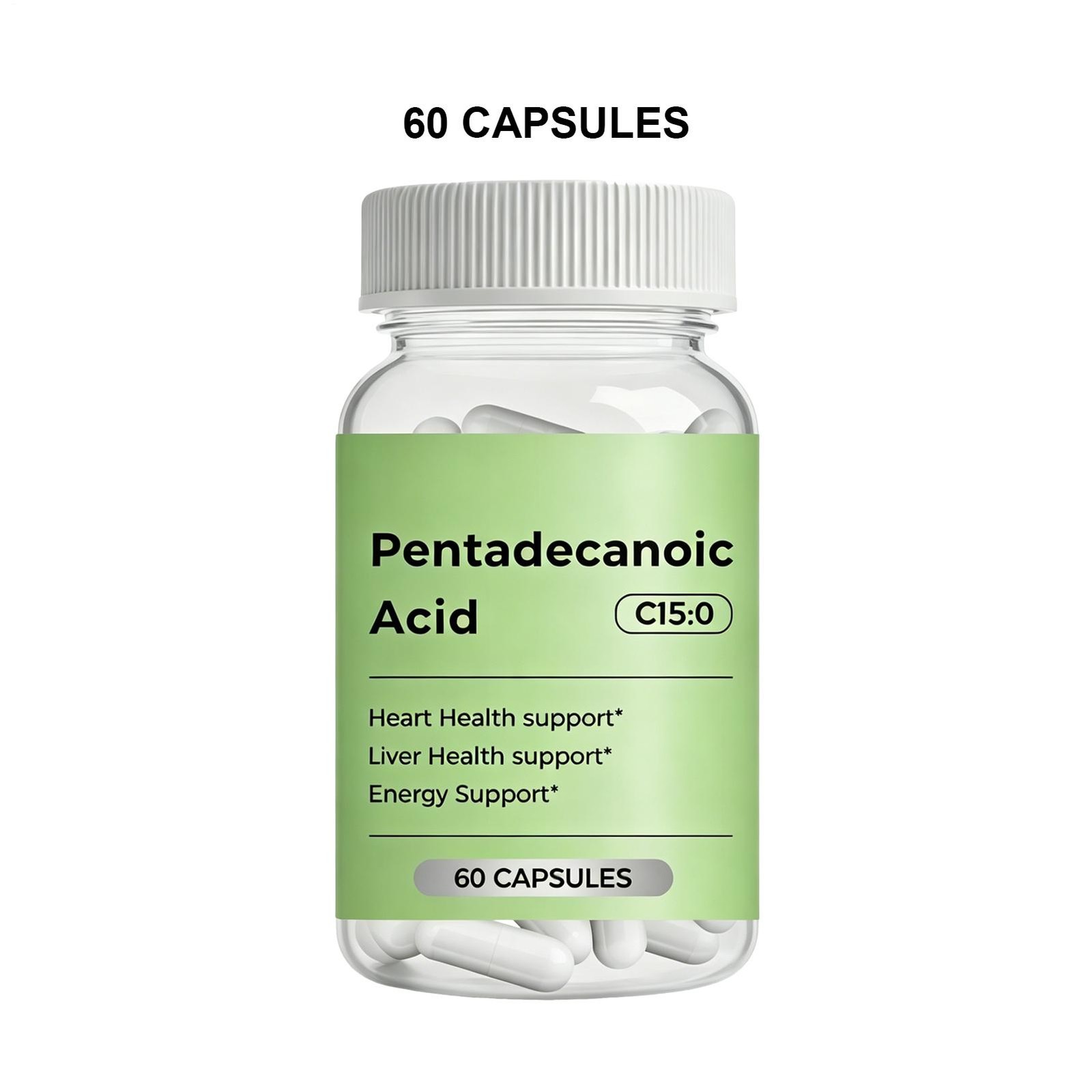 C15:0 Supplement, 60 Caps Pentadecanoic Acid, High Altitude Sheep Milk Sourced