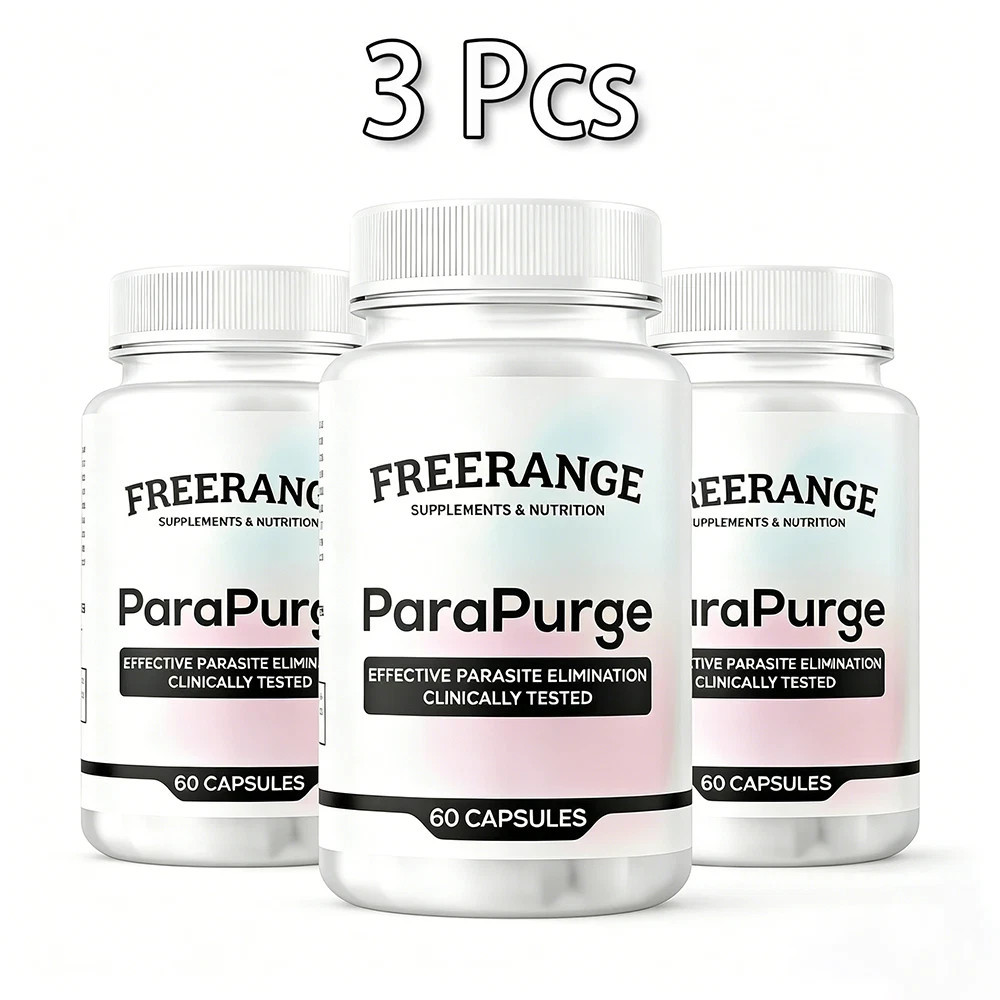 3 Pcs FreeRange ParaPurge Advanced Parasite Cleanser 180 Capsules Para Purge