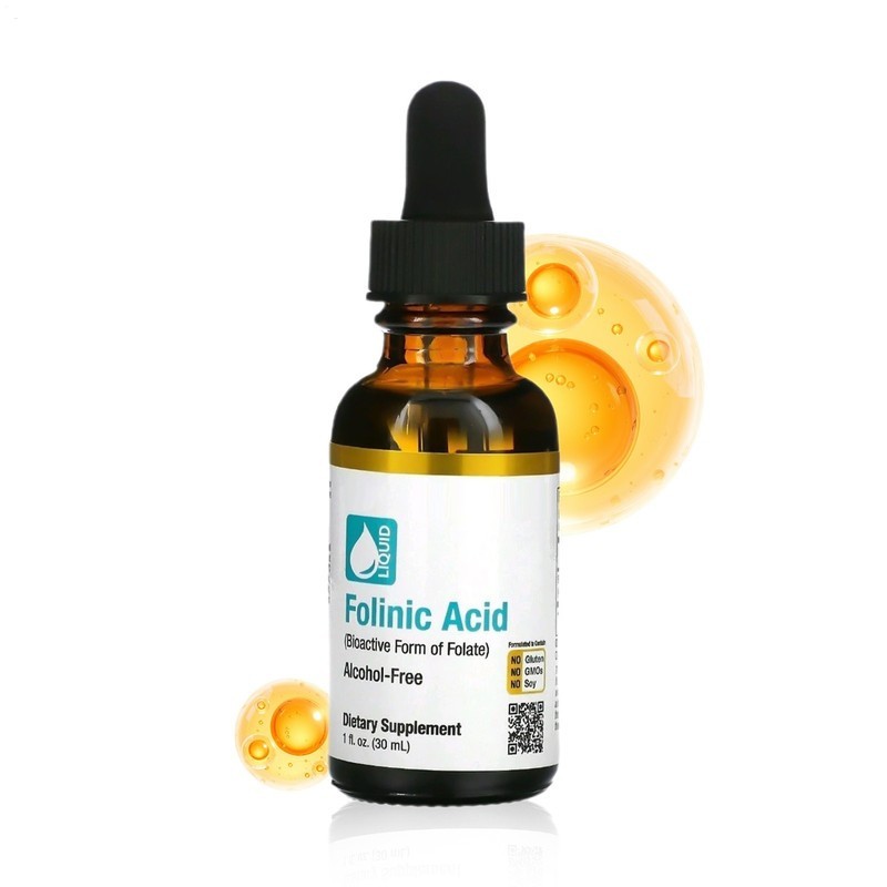 &California Gold Nutrition Folinic Acid 1 fl oz 30ml Liquid Alcohol-Free