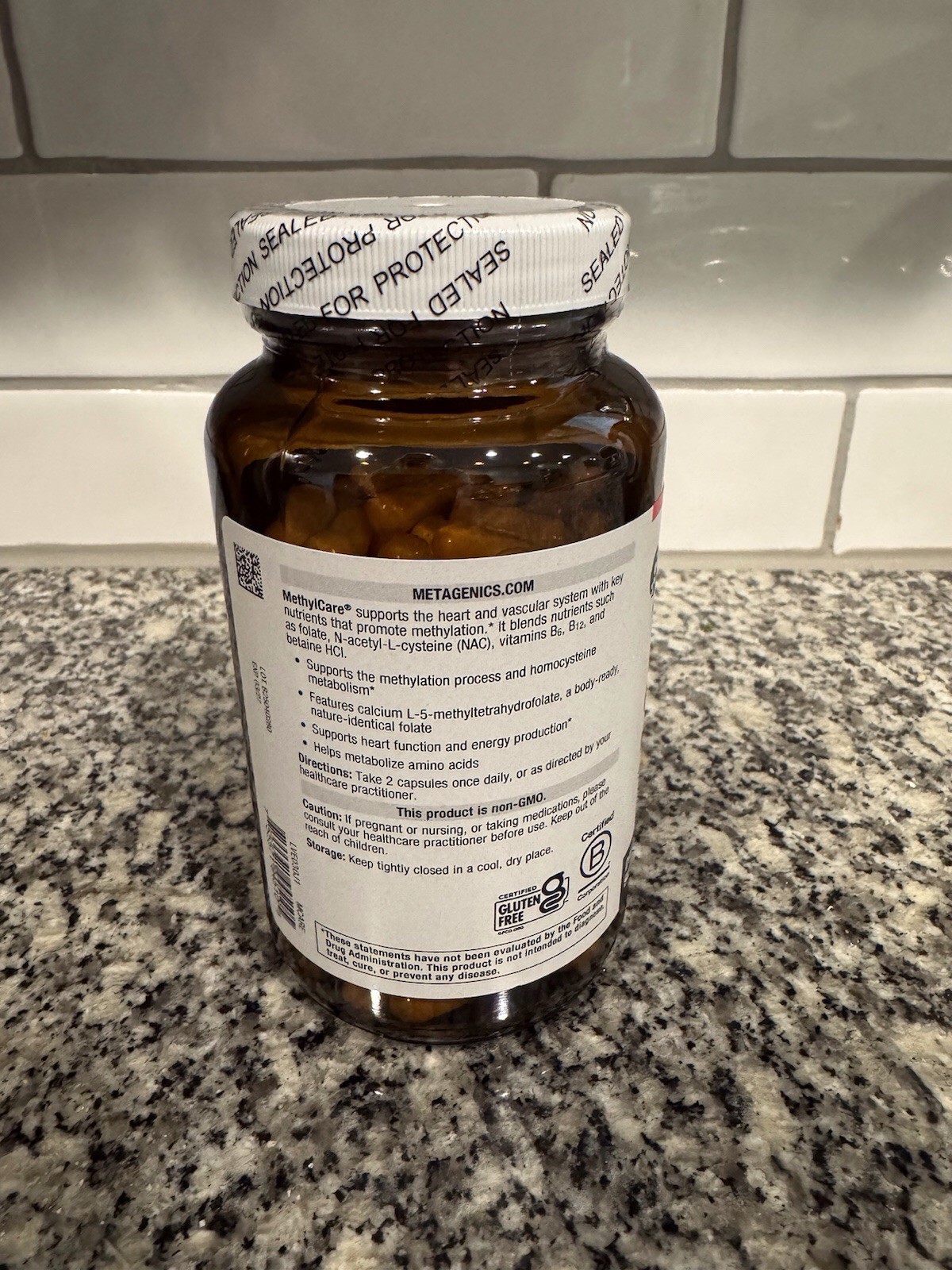 Metagenics MethylCare Heart Health Support Metabolism 120 Capsules