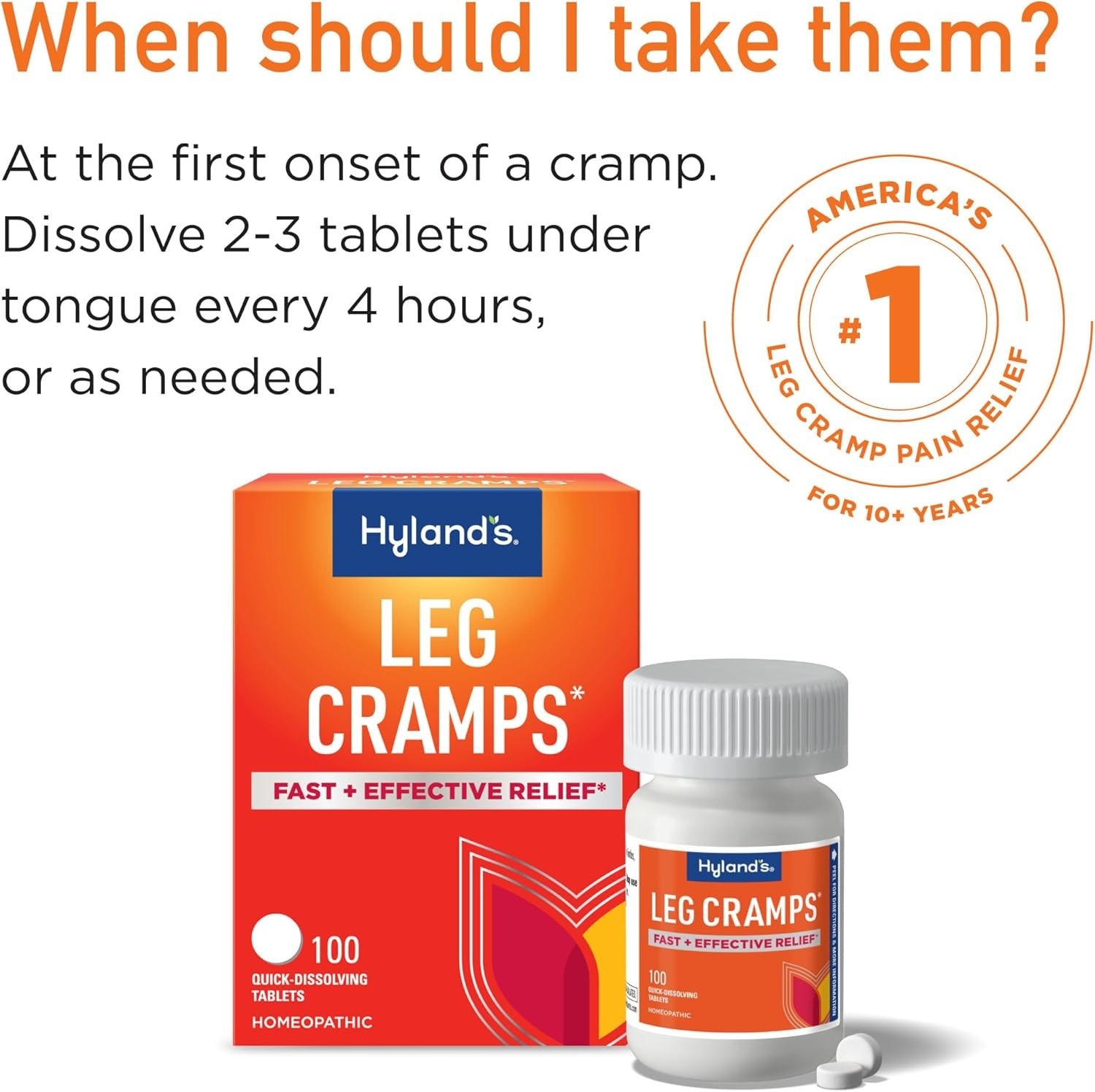 Hylands Leg Cramps w/ Homeopathic Quinine 100ct ( 2 bottles )