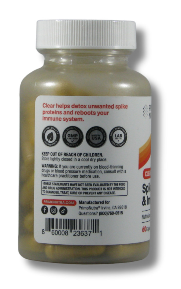 PRIMONUTRA Spike Detox Supplement with Branded Nattokinase (NSK-SD)