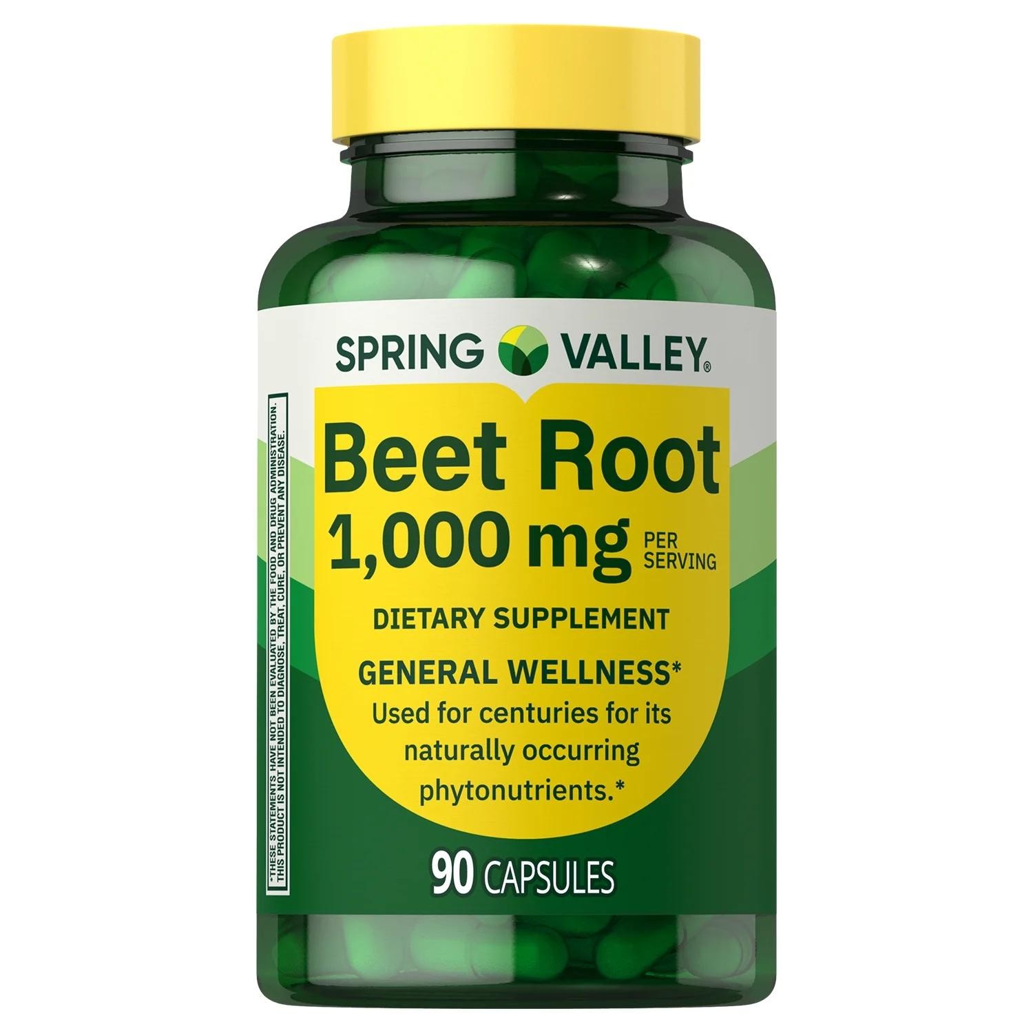 Beet Root 1000 Mg Superfood Energy Endurance General Wellness Support, 90 Caps