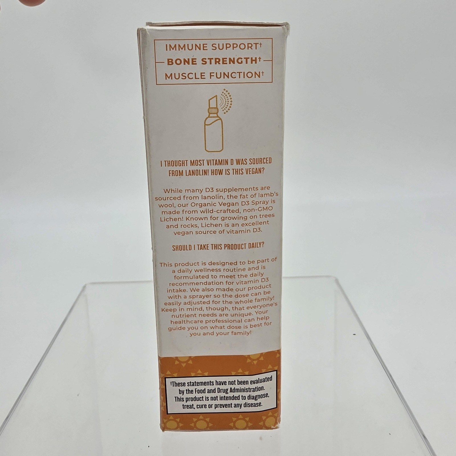 MaryRuth’s Vegan Vitamin D3 Liquid Spray 1 Fl Oz USDA Organic Unflavored