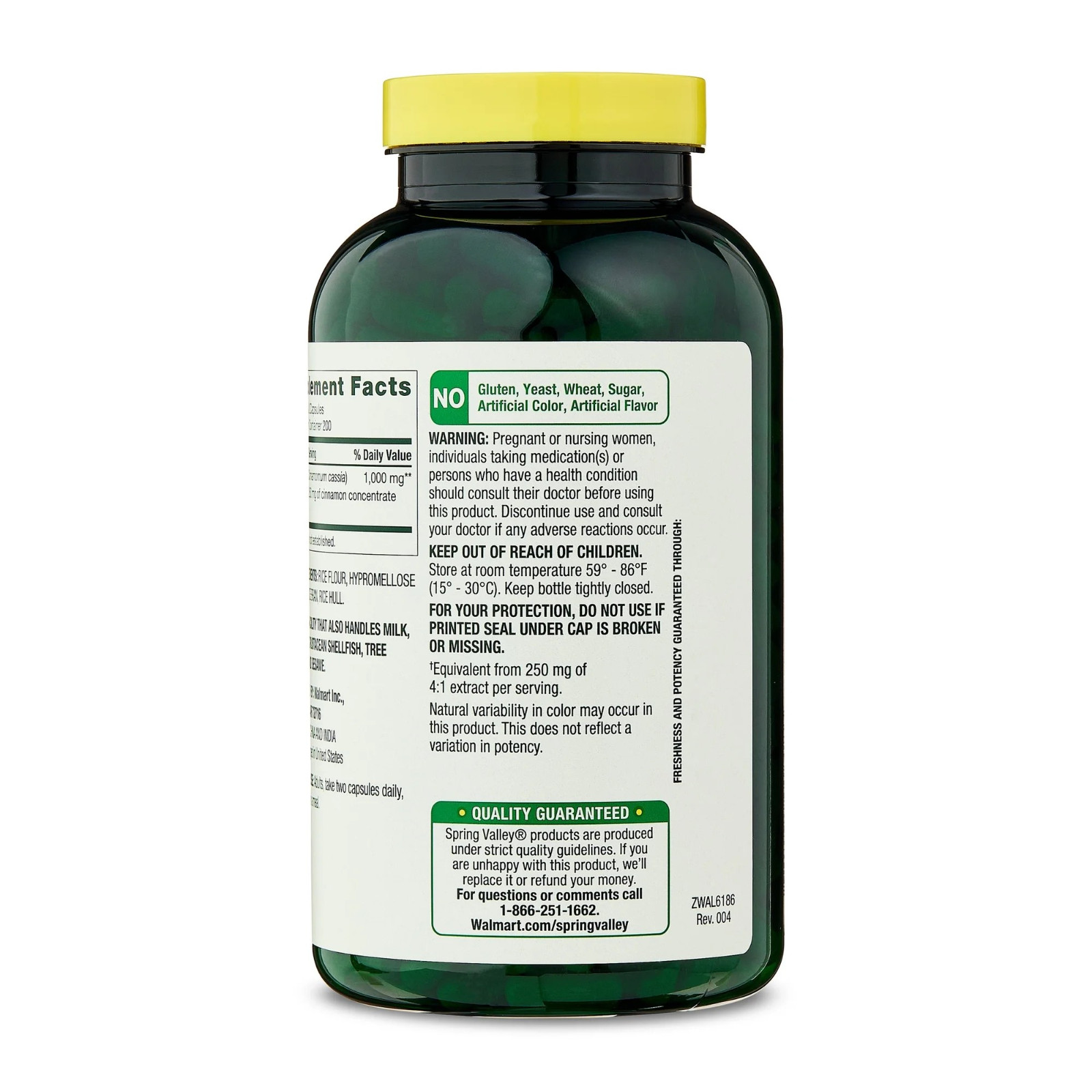 Spring Valley Cinnamon 1000mg Dietary Supplement – 400 Count