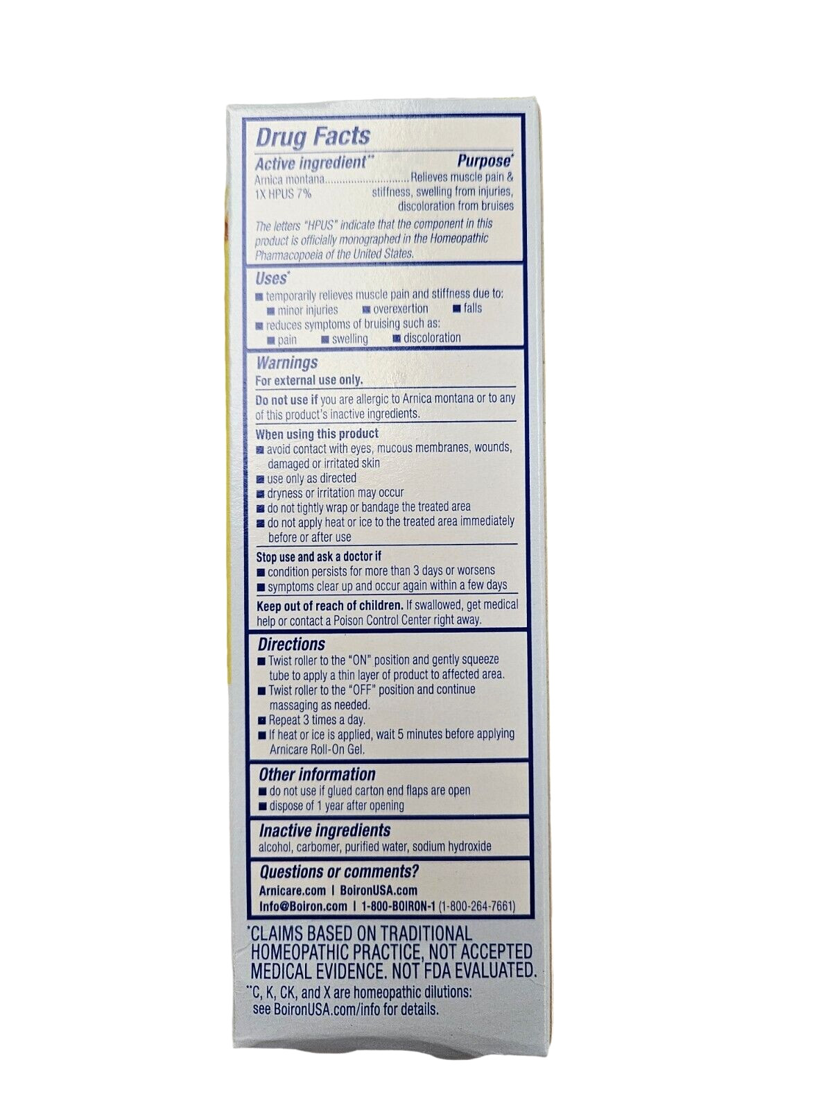 Arnicare Arnica ROLL-ON 1.5 oz __