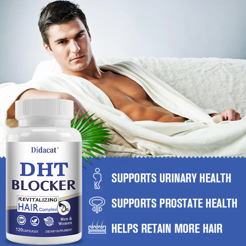 DHT Blocker with Biotin – Boosts Hair Growth & New Follicle Growth 30/60/120Caps