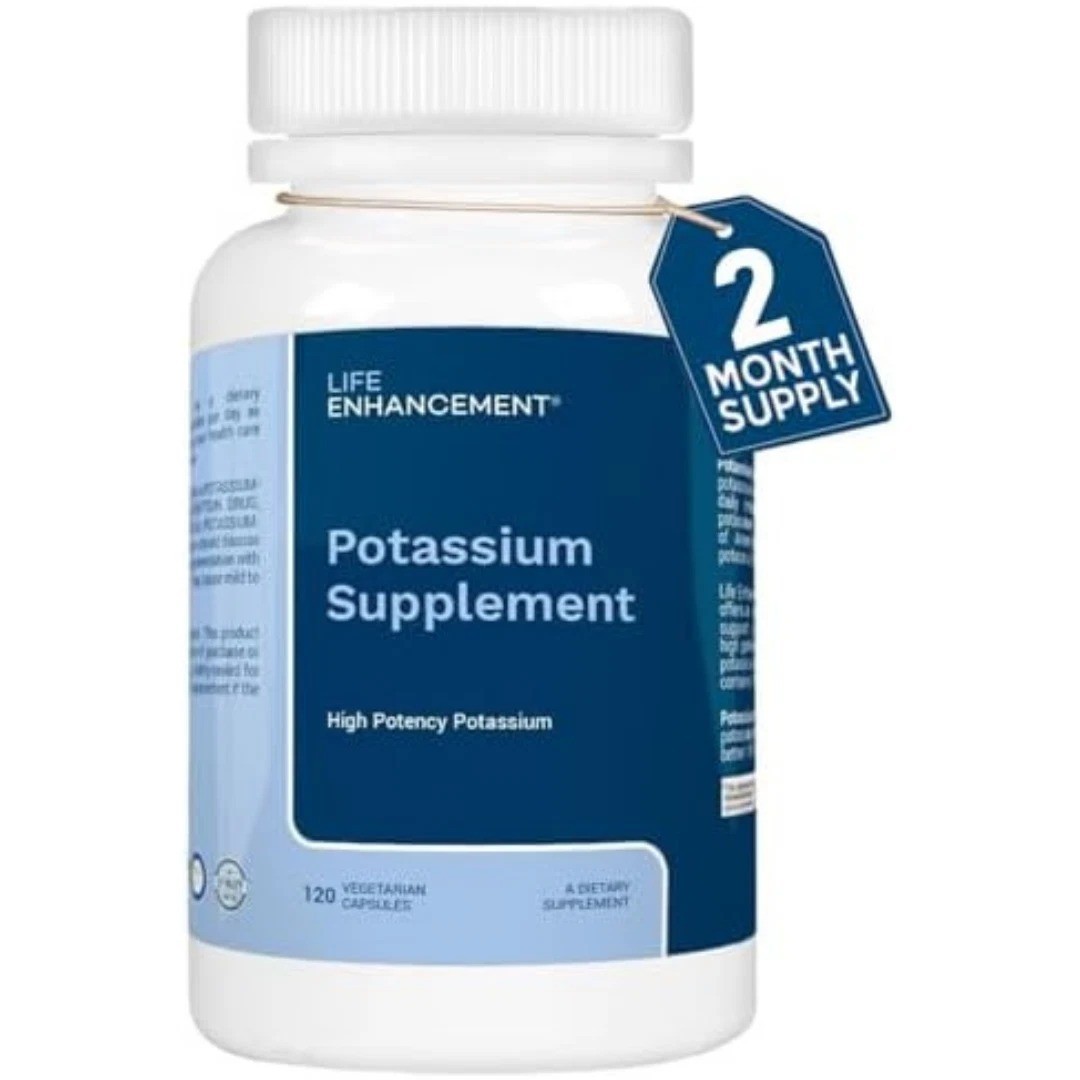 Life Enhancement High Potency 1020 mg Potassium Supplement for Muscle, Brain USA