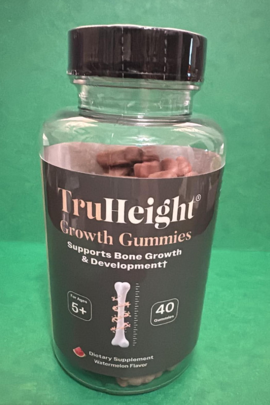 TruHeight Growth Gummies Watermelon Flavor 40 Gummies EXP 02/2028