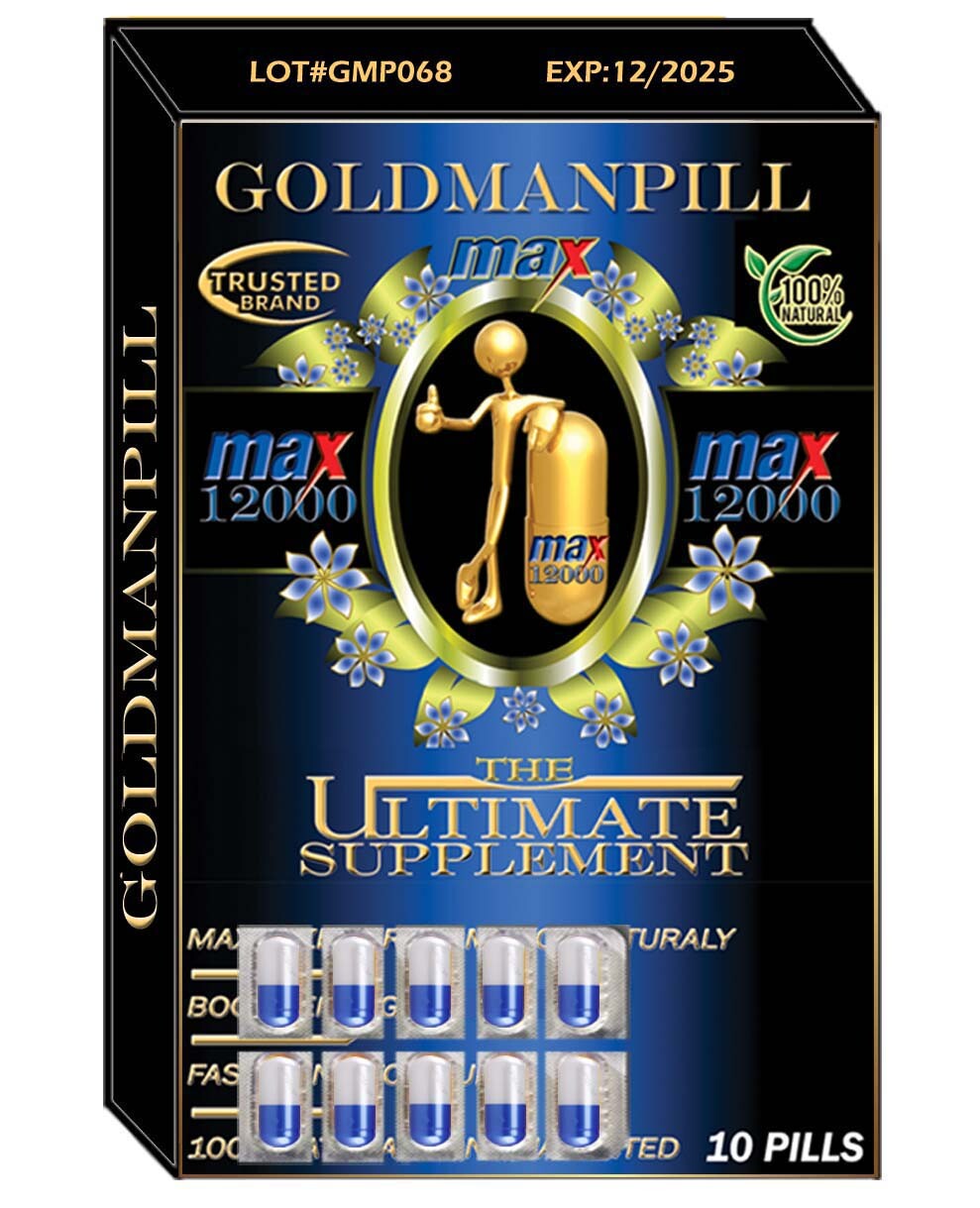 Natural Testosterone Booster -GOLDMANPILL, Improve Strength & Growth