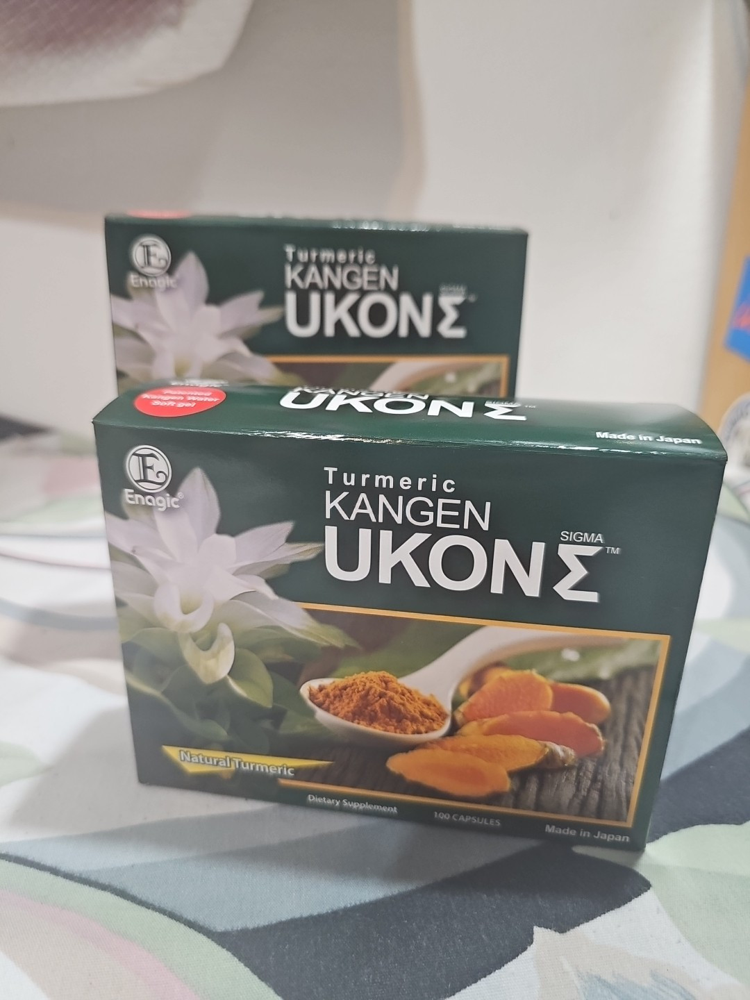 Lot Of 2 Enagic Turmeric Kangen Ukon Organic Multivitamins Vegeterian Capsules
