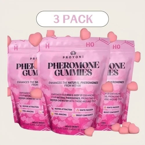 3PCS Pheromone Gummies – Enhances Your Natural Pheromones From Within – 60 Count