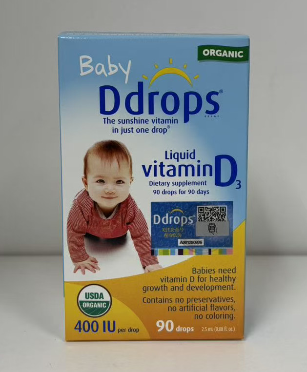 Ddrops Baby Liquid Vitamin D3 400 IU 90 Drops – 0.08 fl oz